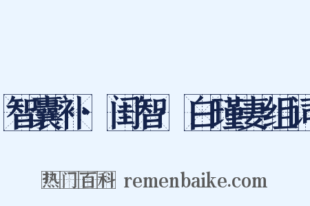 智囊补·闺智·白瑾妻组词是什么意思的图片